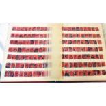 A stock album containing a large collection 20th Century Penny Red stamps - Edward VII