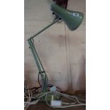 An anglepoise lamp