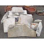 A selection of stone slabs