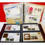 A ring bound album containing a collection of 1980's and 90's North Yorkshire Moors Railway FDCs -