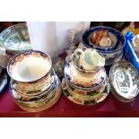 A quantity of ceramic items including Japanese Kutani, Royal Doulton blue and white, Paragon and