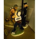 Three Coalport For King and Country limited edition figurines comprising Sailor, Soldier, and