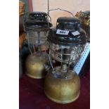 Two vintage tilley lamps