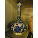 An antique Islamic pottery bottle vase - a/f