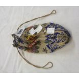 A Victorian beadwork miser's purse