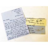 The Beatles: a set of four black ink signatures on small piece of plain paper - sold with the