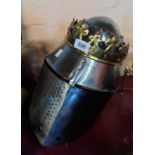 A reproduction Medieval Monarch's helmet - by repute from The Canterbury Tales exhibition