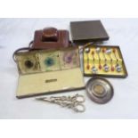 A small selection of collectable items including Ilford camera, Roberson & Co. artist's