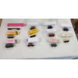 Eleven TT Gauge railway model wagons - two in original Tiang boxes