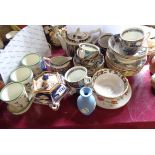 A quantity of ceramics including 20th Century Masons Ironstone Liberty Zebak pattern part tea