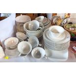 An extensive Rosenthal white glazed part dinner service including soup bowls, plates, etc.