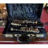 A cased Lark clarinet