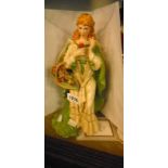 A Franklin Mint musical figurine, the Rose of Tralee designed by Ann O'Connor