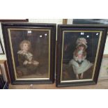 A pair of matching framed late Victorian large format coloured Pears prints