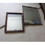 Two vintage gilt framed wall mirrors