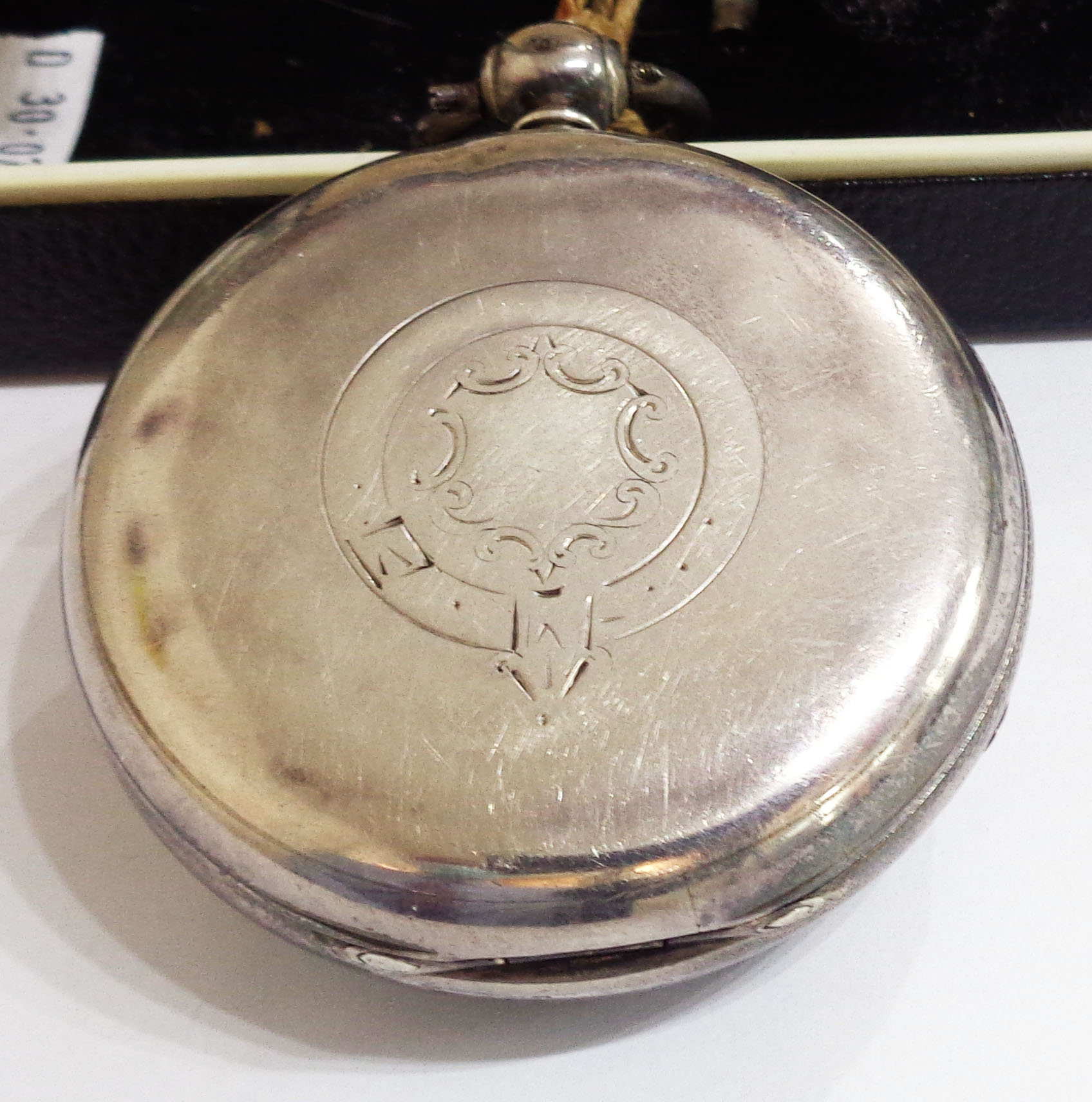 A silver cased pocket watch with fusee movement - Chester 1870's - Image 2 of 5