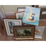 A quantity of small format decorative pictures and prints