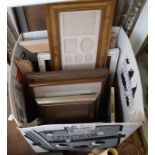 A selection of assorted photograph and picture frames - various size and condition