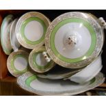 A box containing a quantity of Japanese Tokyo china dinner ware including tureen, cereal bowls,