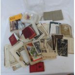 A collection of early 20th Century and later greetings and other postcards - sold with other