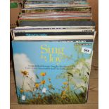 A quantity of classical and easy listening LP records