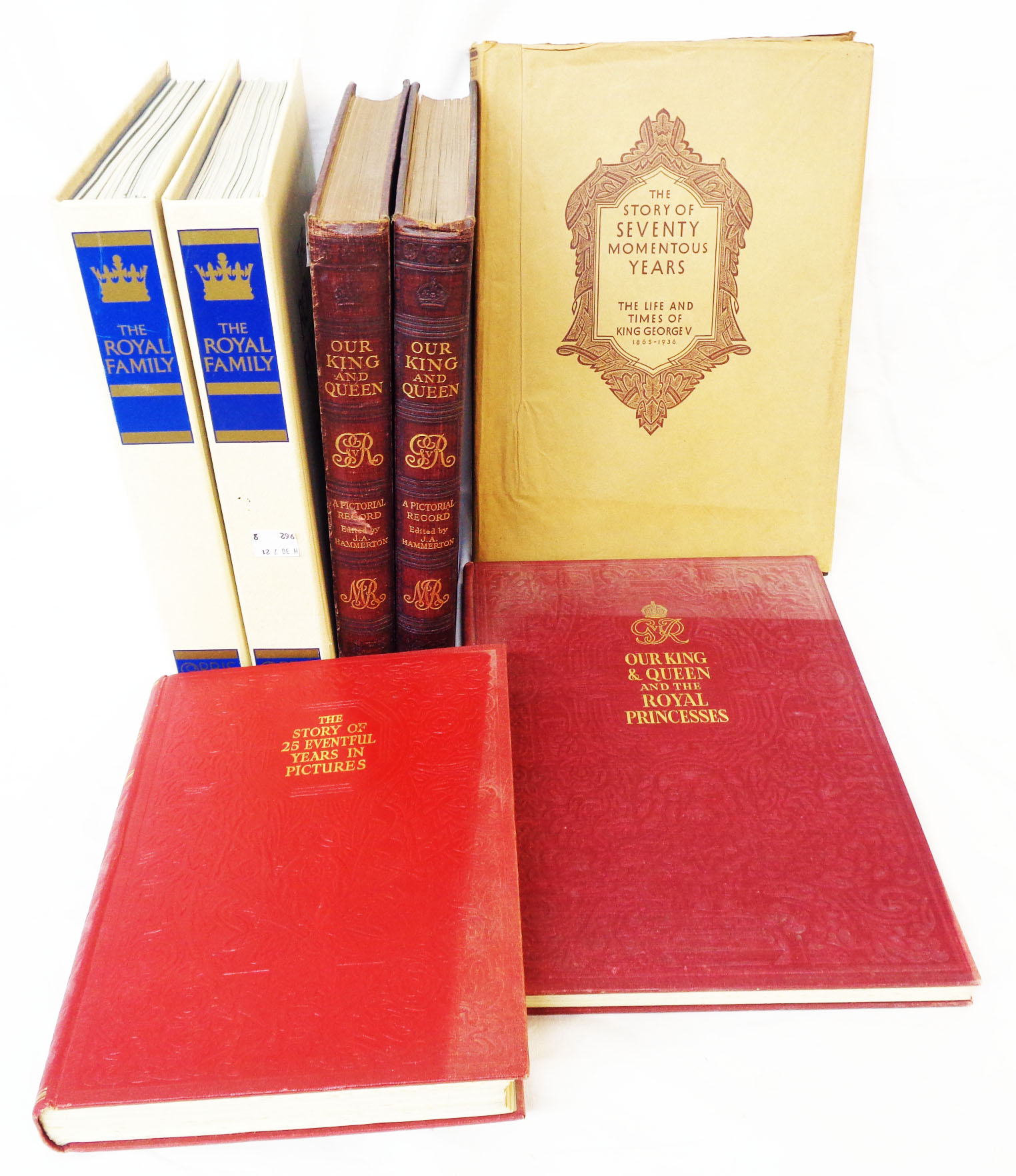 A small collection of vintage Royalty related hard back reference books including George V and