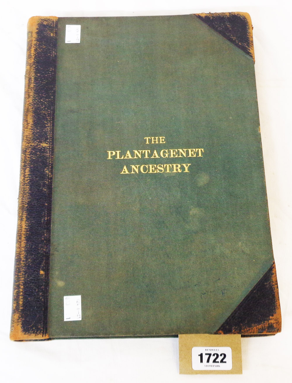 The Plantagenet Ancestry: by Lt. Col. W.H. Turton, DSO - private publishing 1928, folio, half - Image 2 of 2