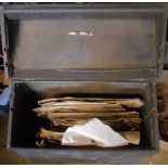 A record case containing a selection of 78rpm records including jazz, dance band, etc.