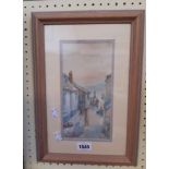 W. Sands 1894-1980: a framed watercolour entitled St. Ives - signed and titled in the image