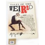 Ralph Steadman: Tales of The Weird, folio paperback book, with unique sketch to frontispiece and
