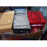 A large collection of world stamps in packs, loose and on paper, etc.