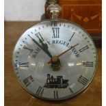 A reproduction ball desk timepiece with battery movement