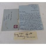 The Beatles: a set of four black ink signatures on small piece of plain paper - sold with the