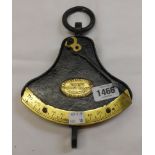 A Victorian Salters patent quadrant balance of bell form