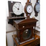 A19th Century mahogany and mixed wood cased wall clock, the 23cm diameter dial marked for Samuel