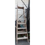 An old wooden stepladder