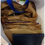 A bag containing a large quantity of 78rpm records including Victor Sylvester, Gene Altry, etc.