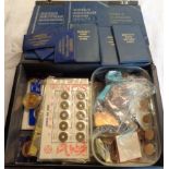 A filing case containing a large quantity of English and other coinage including Victorian