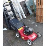 A Pope petrol lawn mower with Briggs & Stratton 450 Series 148cc engine