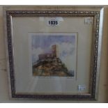 Patrick King: a framed coloured print - signed and titled Brentor, Dartmoor, Devon