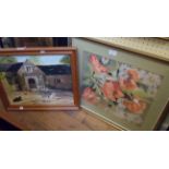 B. Weareing: a framed oil on board, entitled Devon farmhouse - signed and dated '01 - sold with a
