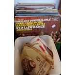 Two boxes of assorted LP, 78 and 45rpm records