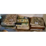 A quantity of Victorian and later ceramic tiles including Art Nouveau examples, Mintons, etc. -