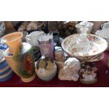 A selection of ceramic and glass items including Dickerware, etc.