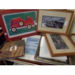 A selection of small framed decorative pictures and prints - various age and subjects