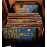 Two boxes of assorted easy listening and other records