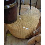 A 76cm diameter modern wicker table base