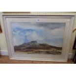 B. Critchley-Salmonson S.W.A: a framed watercolour view of Hound Tor, Dartmoor - signed - 46.5cm X