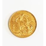 A 1904 Edward VII gold Sovereign