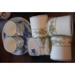 A Wedgwood bone china Petersham part coffee set comprising six cups and saucers - sold with a 20th
